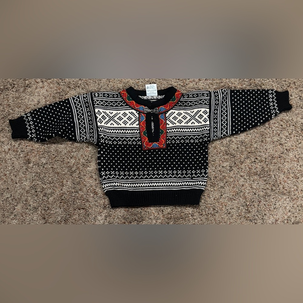 Dale of Norway Black and Blue Sweater